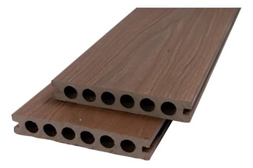 Green Deco Deck Pvc Wpc Simil Madera Exterior Co-extrusion Tabla Liston