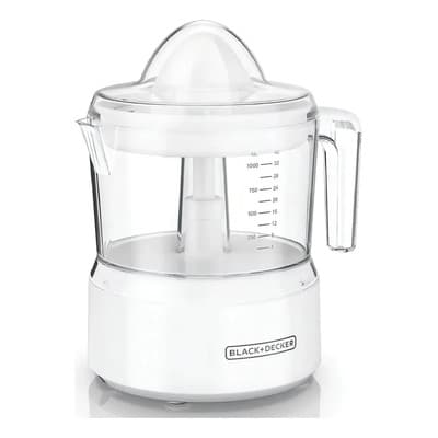 Black+Decker Exprimidor De Cítricos Black Decker Cj650w 1lt Doble Cono Color Blanco 50 Hz/60 Hz
