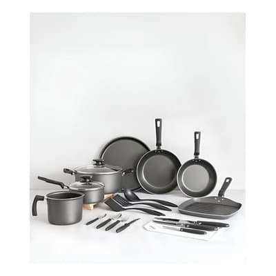 Tramontina Bateria De Cocina Tramontina 40 Piezas Antiadherente Color Negro
