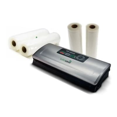Turbosaver Envasadora Vacío Turbosaver Ts 1200 Hogar+4 Rollos De Bolsas