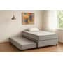 Inducol Conjunto Sommier Marinero Inducol Agra 90cm X 190cm Color Gris Espuma