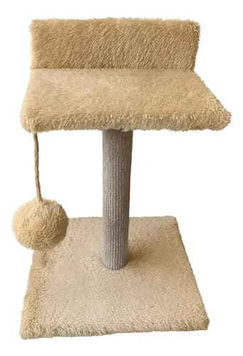 Rascadores Mau, Asiento, Cómodo, Suave, Juguete Pompon Rascador Alfombrado Sol De Piso Y Pompon