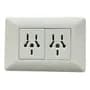 Richi Tomacorriente Doble Multinorma 10a 220v Blanco Richi Modelo Bio