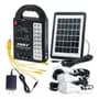 Dat Kit De Carga Solar Sistema De Iluminación Led Portátil Color Negro Dat At-999-1