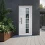 Modo Puerta Aluminio Blanco Herrero Reforzado 80x200 Repartido Blanco Stipolite