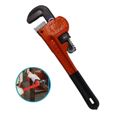 Ferrefull Llave Inglesa P/caño Ajustable Stilson 10 Pulgadas Naranja
