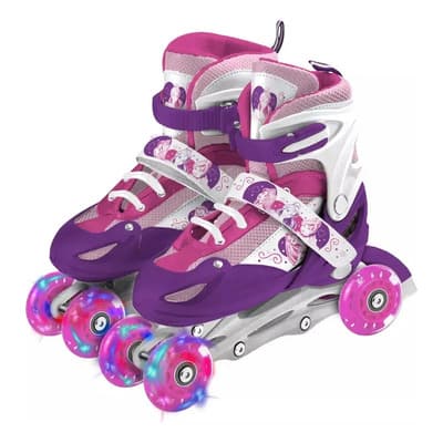 Sebigus Rollers Princesas 3 En 1 Ruedas Intercambiables Luces Jeg Color Rosa Talle De Los Patines Talle S