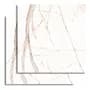 In Out Porcelanico Pulido In Out Aurora 86x86 Mármol Blanco Blanco