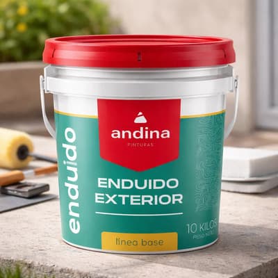 Andina Enduido Exterior Andina 1 Lt - 10 Lts - 20 Lts --- 10 Litros Mate