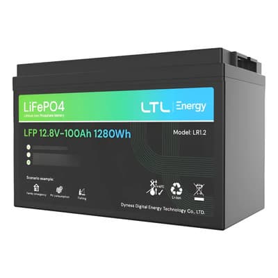 Dyness Batería Dyness Lfp 12v 100ah Litio Solar 10.2kg