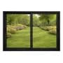 Aluar Ventana Corrediza Modena 150x130 Negra Persiana Pvc Blanca Negro