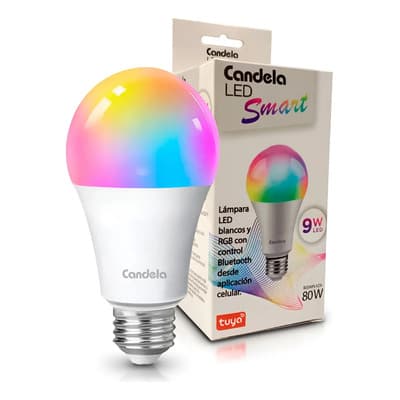 Candela Lámpara Luz Inteligente Smart Multicolor Candela Rgb