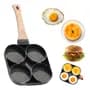 Gadnic Sartén Antiadherente Cuk By Gadnic Con Divisiones Ideal Desayuno Negro