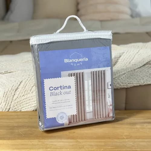 Blanqueria Home Cortinas Black Out Blackout Textil Tricapa Incluye 2 Paños De 145x210cm Calidad Premium