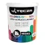 Tecza Pintura Latex Gris Oscuro Tecza Lavable X 10 Litros Linea Colores Intensos Preparados Apto Interior 