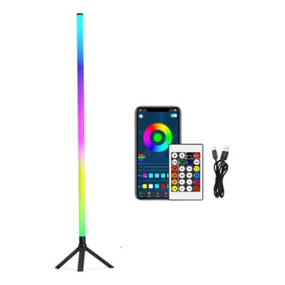 Generic Lampara Pie Esquinero Rgb Con Control 83019