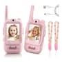 Búho Invasor Walkie Talkie Handy Infantil Cámara Niños Celeste Y Rosa Rosa
