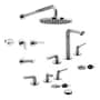 Combo Kit Set Marca Fv Combo Sanitario Fv Cipres Ducha, Lavatorio, Bidé Baño Cromo Cromo