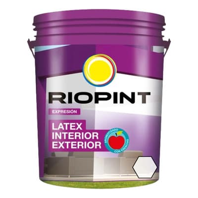 Riopint Látex Blanco Mate Antihongos Riopint 20l Interior Exterior Durlock Paredes