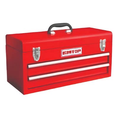 Emtop Caja Metálica Emtop Con 2 Cajones 520 X 218 X 243 Mm Prof. Rojo