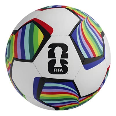 Drb Pelota Drb Futbol Mundial Fifa 2026 Blanco-azul-verde Clif Color Blanco/azul/verde Rayas Colores