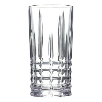 Pirámide Home Vaso De Vidrio Labrado Highland 423ml X6 Unidades Color Transparente