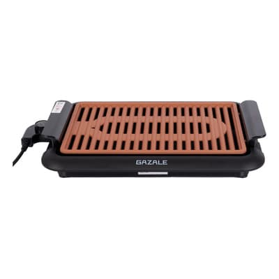 Gazale Parrilla Electrica Sin Humo Antiadherente Premiun Dorado Oscuro