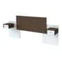 Centro Estant Respaldo De Sommier Centro Estant Rc6p De 2 Plazas 228cm X 100cm Wengue/blanco