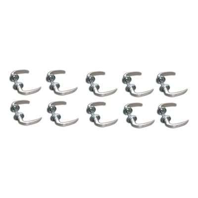 Bruato Picaporte Manija Ministerio X10 Pack De 10 Alum Pulido Combo Cromada ( Pulido )