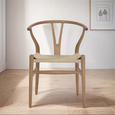 Rsm Silla Rsm Wishbone Nordica Madera De Haya Natural Liso