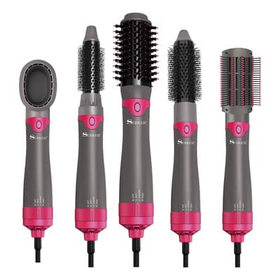 Generic Cepillo Secador Y Modelador De Pelo 5 En 1 Surker Gris