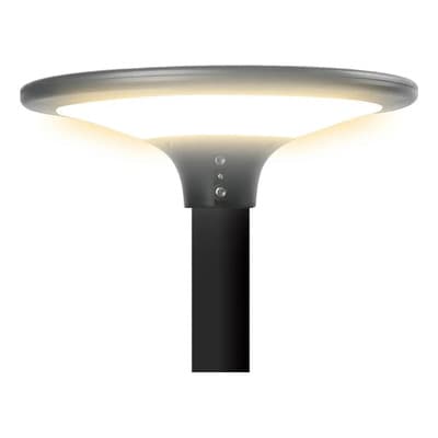 Litex Farola Solar Led Exterior Jardin Sensor Lampara 2300 Lumen Negro