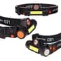 Koabit Linterna Minero Cabeza Led Recargable Koabit Con Imán Cob Sensor Movimiento Vincha Elástica Ajustabl