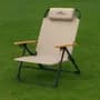 Sunfield Reposera Silla Plegable Sunfield / Acero / Tela Oxford / 5 Posiciones / Portatil / Playa / Camping /