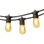 Candela Led Guirnalda Luces Focos Led Vintage 10 Mt Exterior Intemperie Negro