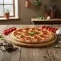 Trendy Store Tabla Madera Pizzera 34 Cm Redonda Pizza Cocina Trendy Madera Marrón Claro