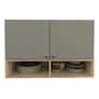 Home Collection Alacena Hc 2 Puertas 2 Estantes Home Collection Coco Bolo Gris