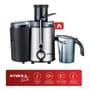 Aiwa Juguera Eléctrica Aiwa 500w + Separador De Pulpa + Jarra 600 Ml Plateado