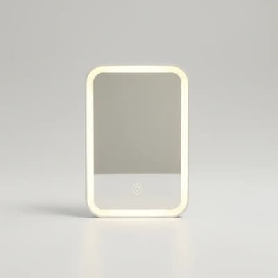 Generic Espejo Con Luz Led Táctil 3 Tonos Ajustable Usb Blanco