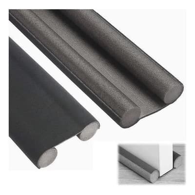 Oh My Shop Burlete Zócalo Puerta Negro 95cm Resistente Impermeable Liso