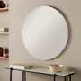 Topdeco Espejo Redondo Circular 50 Cm Deco Marco Blanco