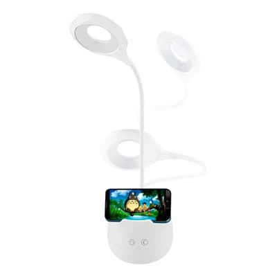 Electroland Lámpara Táctil Led Inalámbrica Electroland Escritorio Blanco Usb Plegable