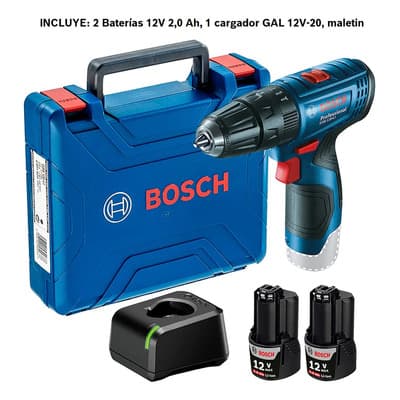 Bosch Taladro Percusión Atornillador Bosch 12v Gsb 120-li+ Bateria Azul