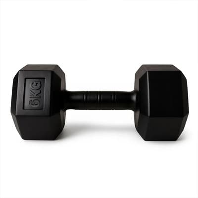 Sport Maniac Mancuerna Pesa Pvc Rellena Premium 6 Kg Por Unidad Color Negro