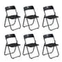 Dyvan Set De 6 Sillas Z28 Dyvan De Exterior Z28 Plegables Color Negro