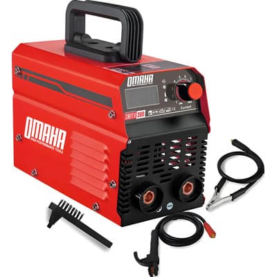 Omaha Soldadora Portatil Inverter 200a Electrica Anti Stick 200amp Color Rojo Frecuencia 50