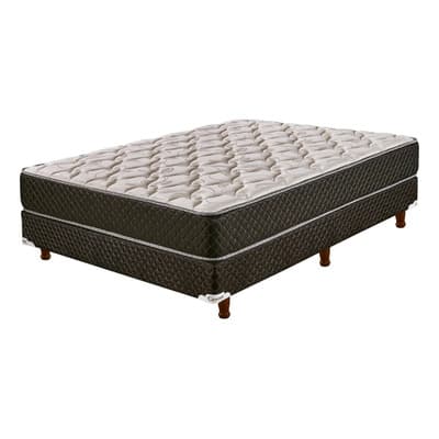 Cannon Sommier Y Colchon Cannon Exclusive Espuma 140x190x25 Gris Y Marrón Beige