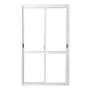 Fabricación Propia Ventana Puerta Balcon Aluminio Blanco 120x200 Con Vidrios Blanco
