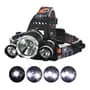 La Huella Linterna Frontal Led Recargable La Huella T6 Camping 80 Lm A Prueba De Agua Blanco Negro