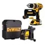 Dewalt Kit Dewalt Taladro Atornillador Percutor Inalambrico Brushless 20v + Nivel Laser Autonivelante